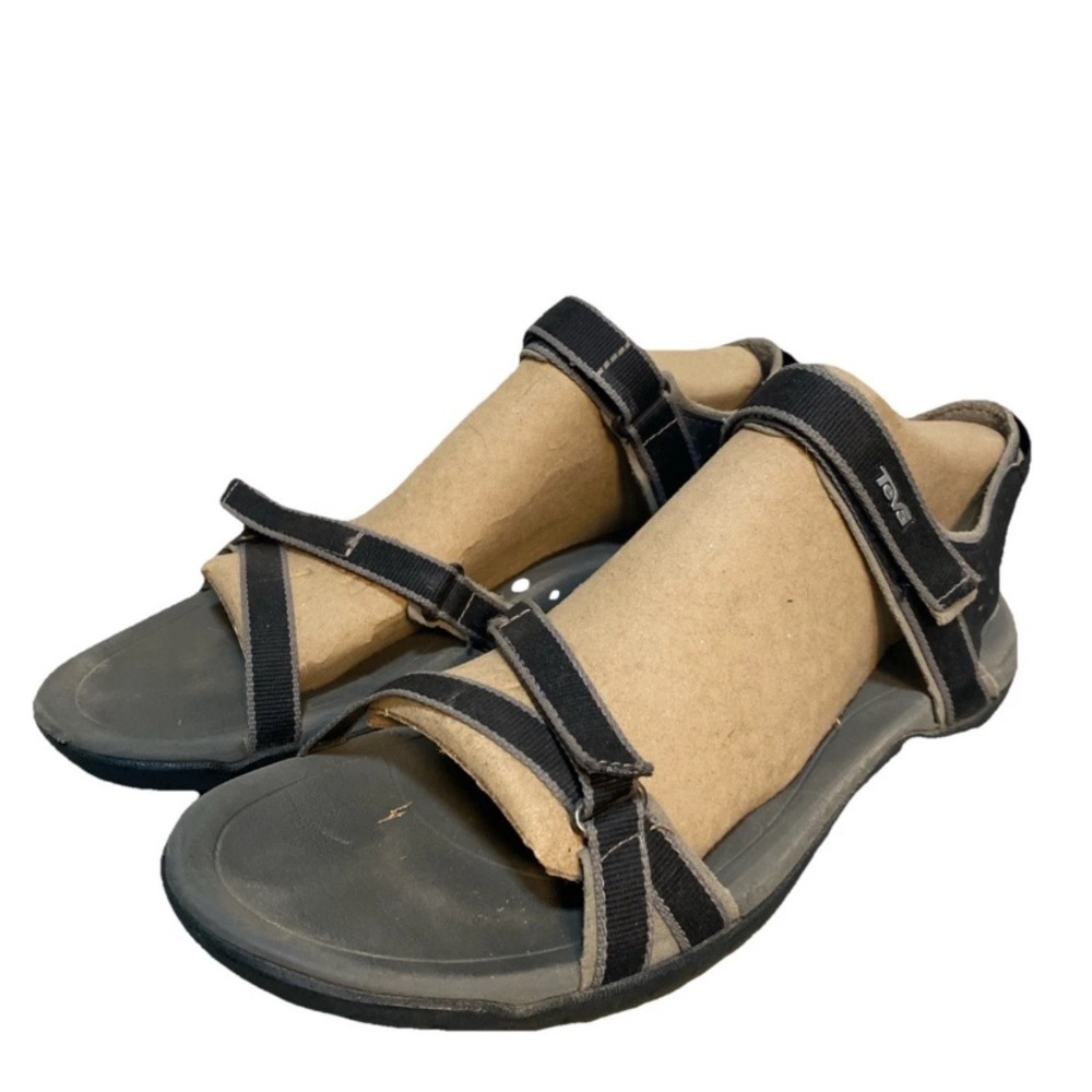 Teva Verra Sandals Women’s Black Grey Adjustable Straps Sports 1006263 Size 10 - Picture 4 of 9